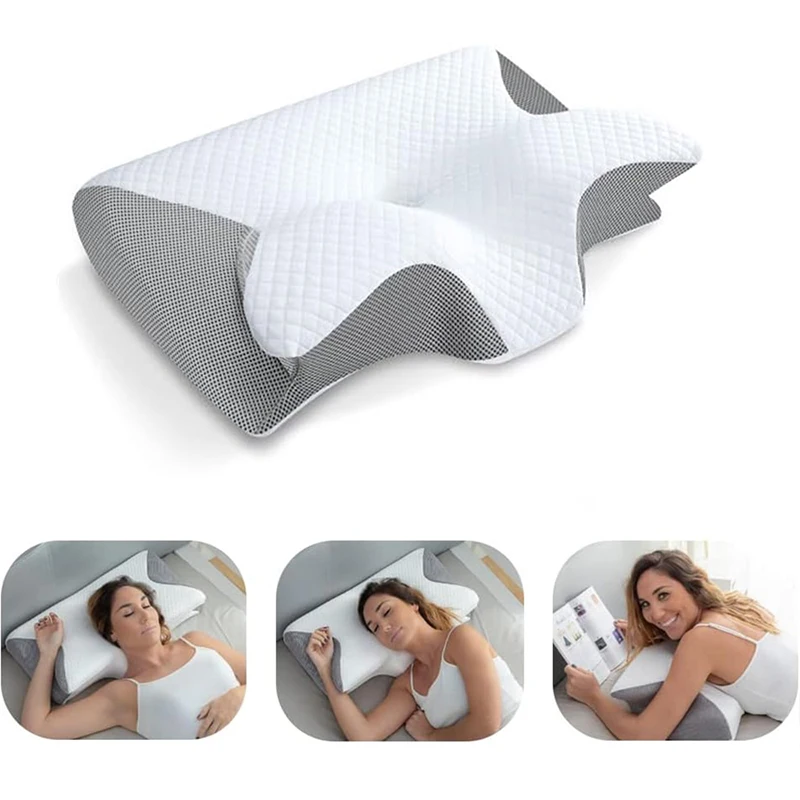Anti Snore Contour Pillow - Orthopedic Contour Neck Pillow Memory Foam