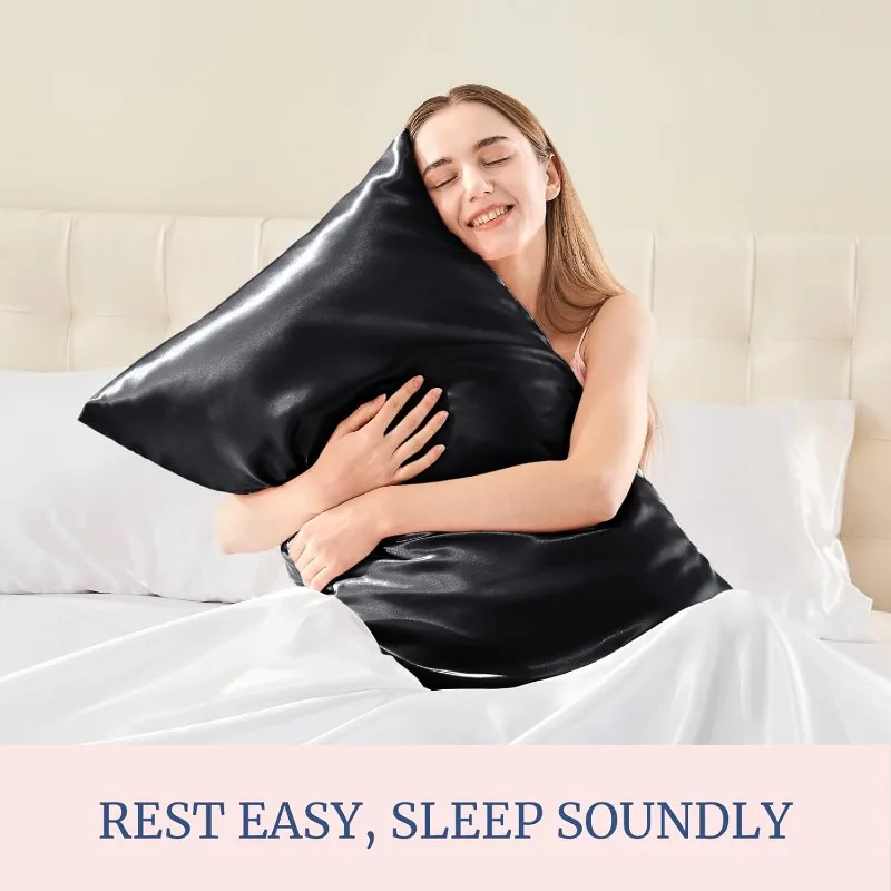 1/2pcs Multi-size Satin Pillow - đánh giá và giá Satin Silk Pillowcase Hair Skin