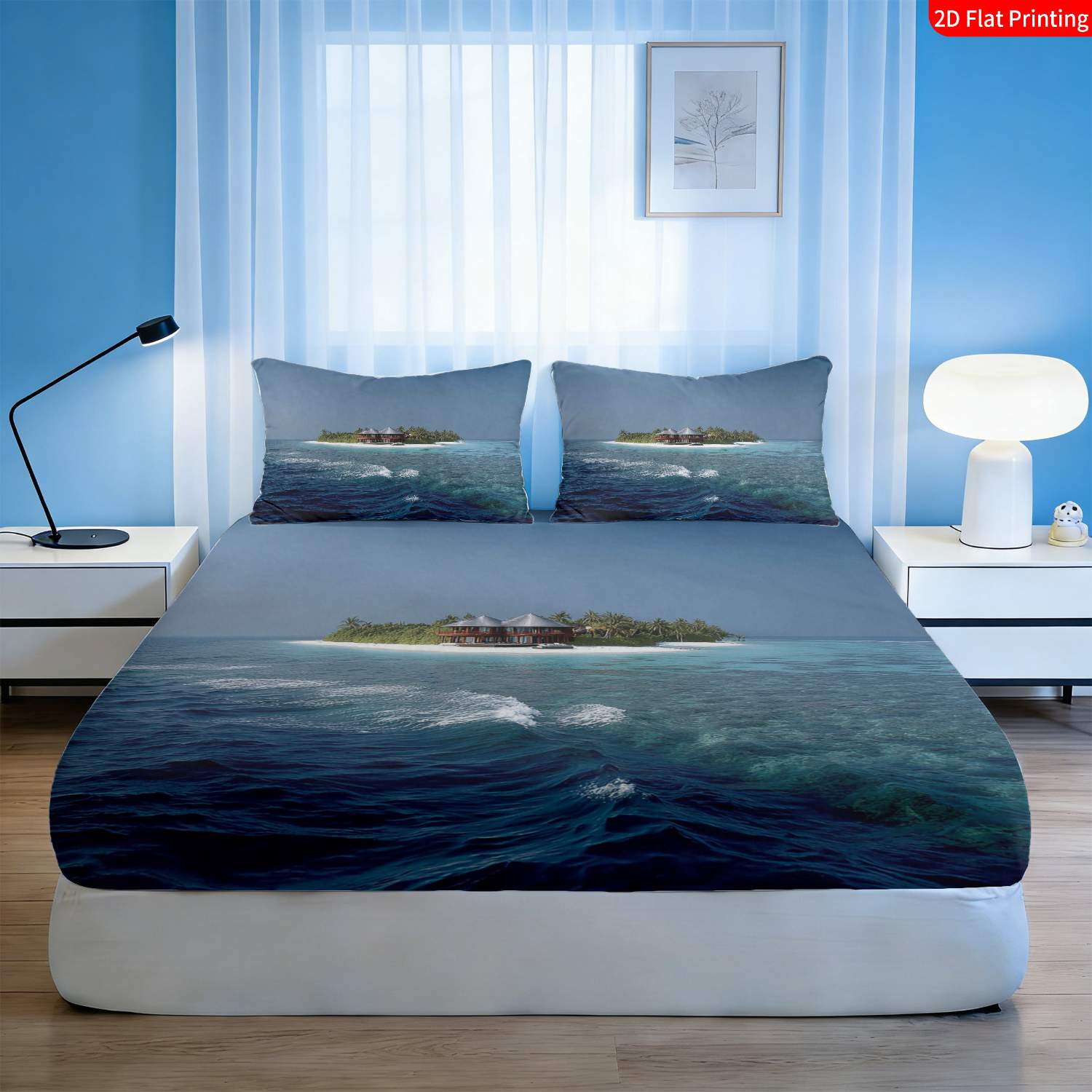Tropical Island Bedding Set Pa - đánh giá và giá Fitted Bed Sheets Deep Pocket
