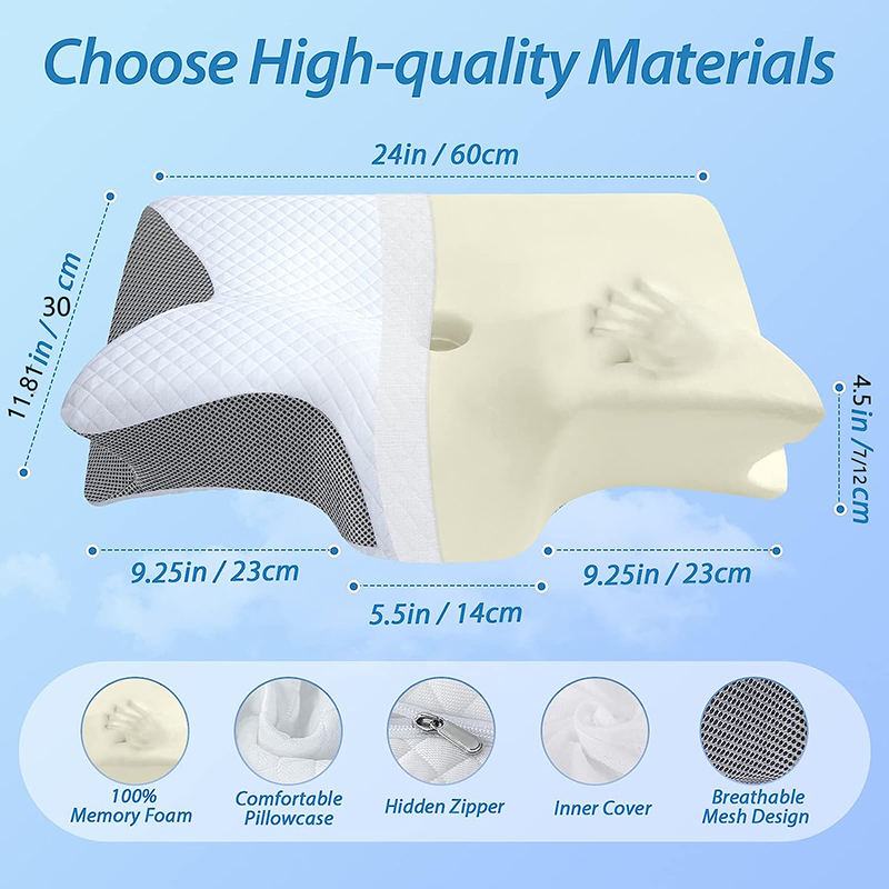 New Memory Foam Cervical Pillo - đánh giá và giá Anti Snore Contour Pillow