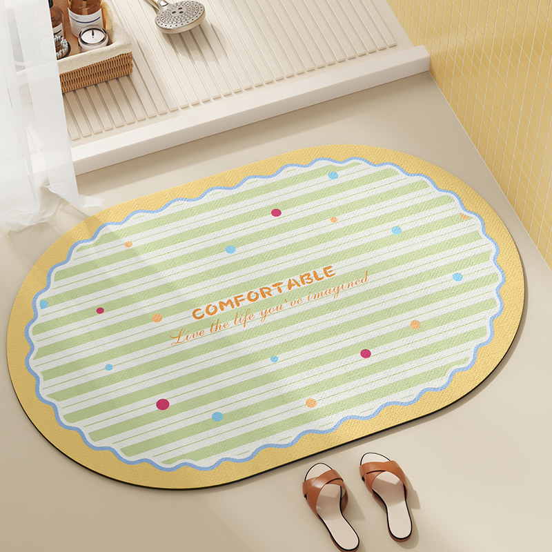 VIKAMA Oval Diatomite Bath Mat - đánh giá và giá Quick Dry Diatomite Bath Mat