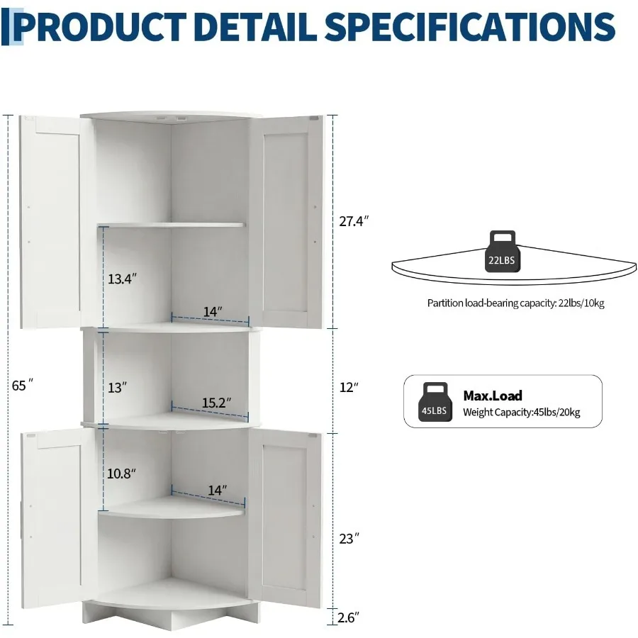 64.8 Tall Corner Cabinet with  - đánh giá và giá Kitchen