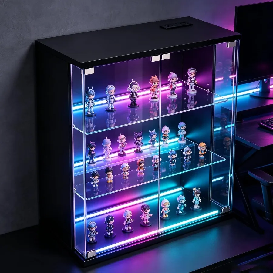 Display Cabinet for Living Roo - đánh giá và giá Lighting
