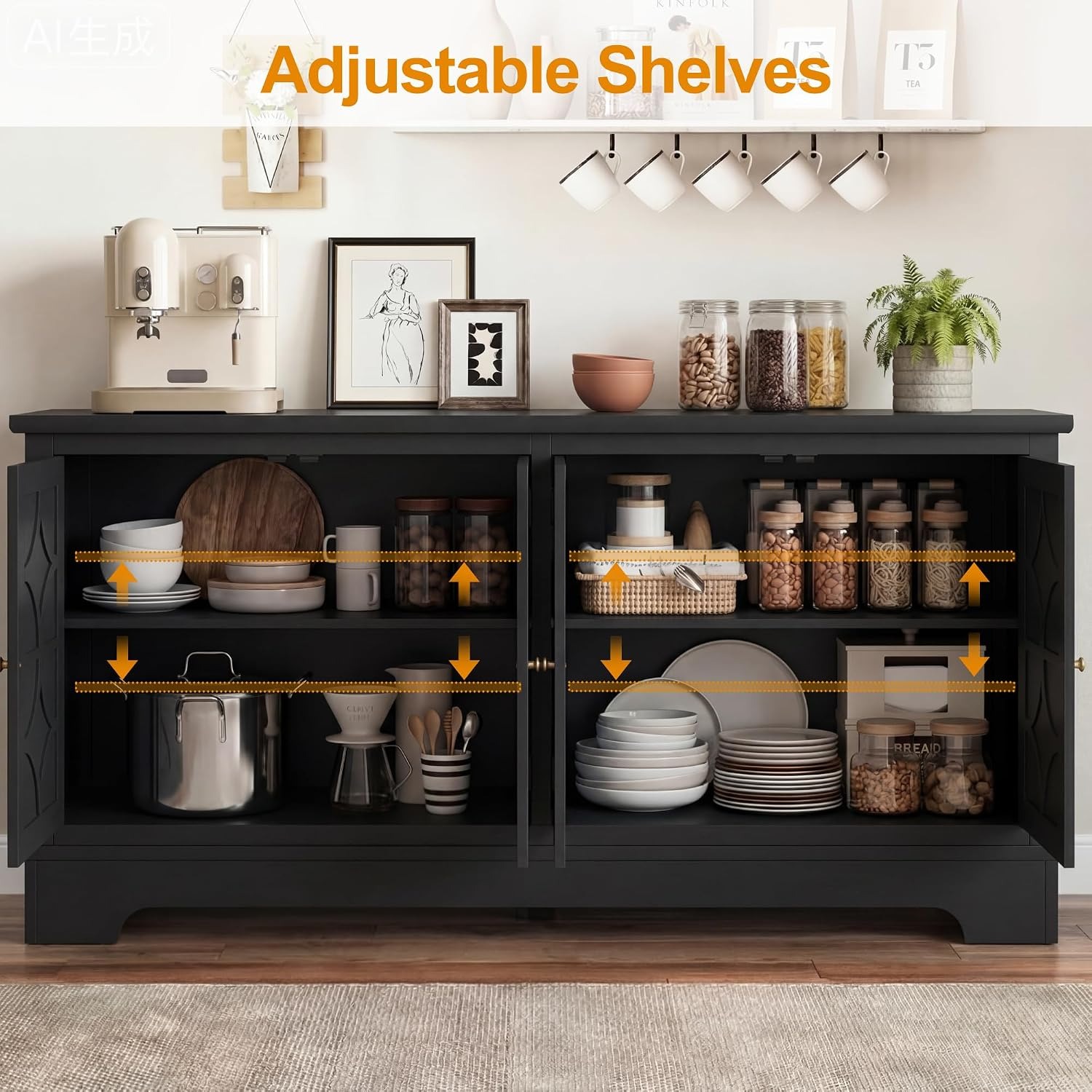 Sideboard Buffet Cabinet with  - đánh giá và giá Kitchen