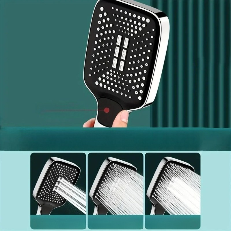 Square Handheld Showerhead 3 S - đánh giá và giá High Pressure Shower Head Handheld