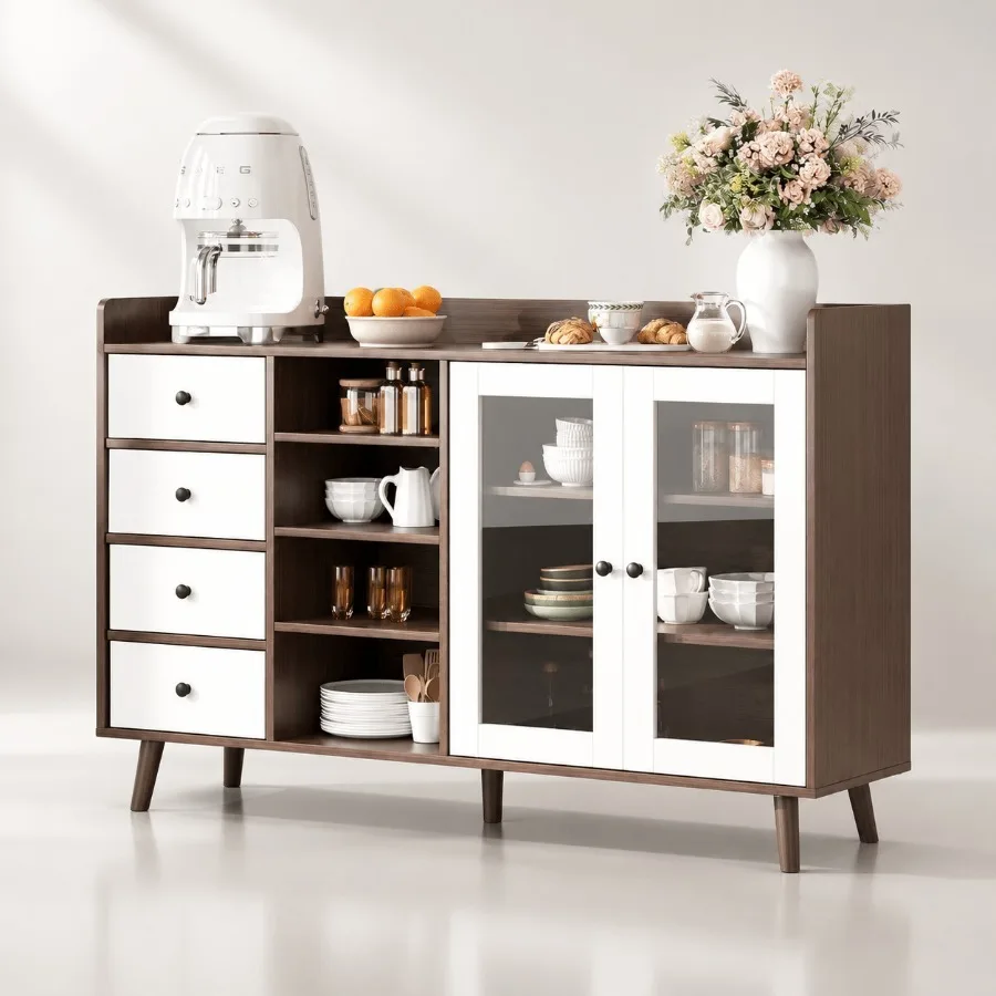 55 Glass Door Sideboard for Li - đánh giá và giá Storage & Organization