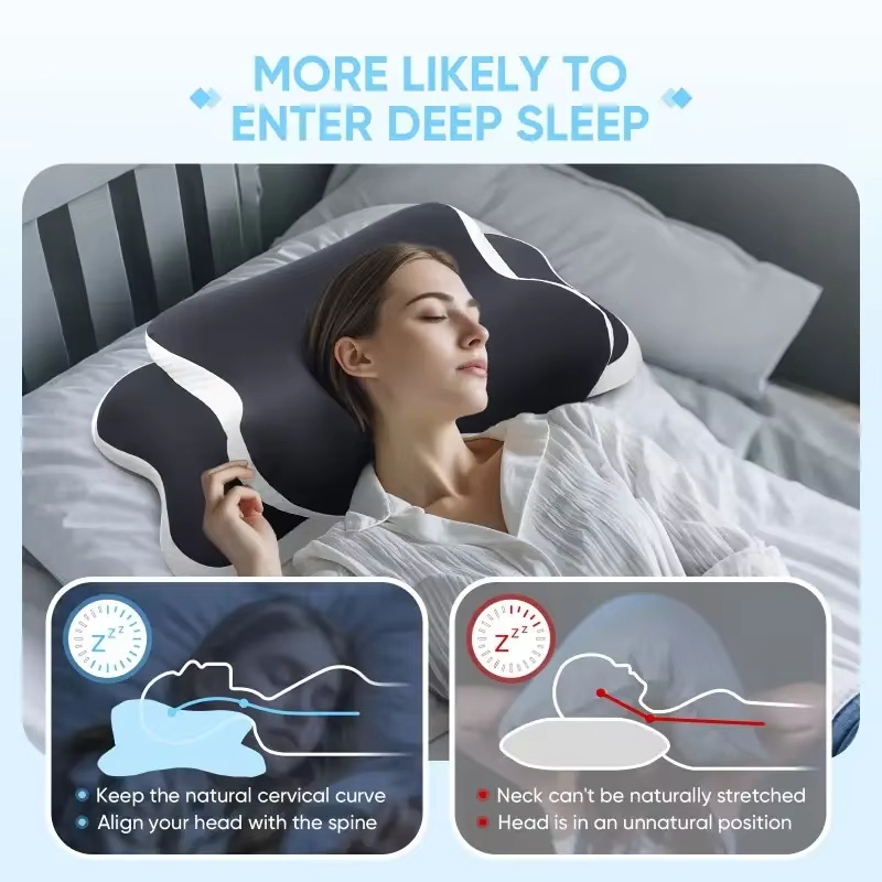 Memory Foam Pillows Butterfly  - đánh giá và giá Memory Foam Orthopedic Pillow Neck Pain