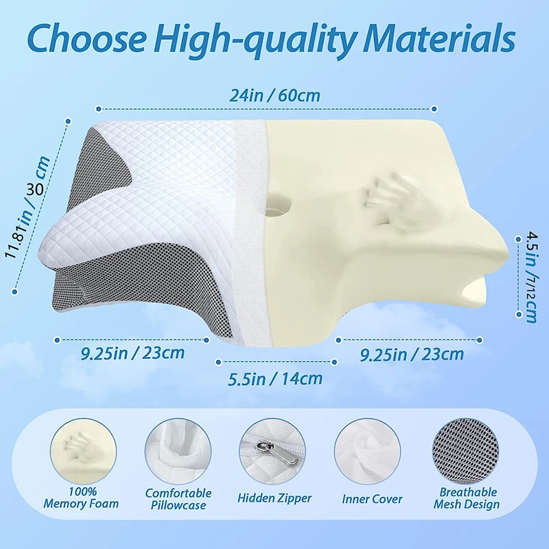 Orthopedic Contour Neck Pillow - đánh giá và giá Anti Snore Contour Pillow
