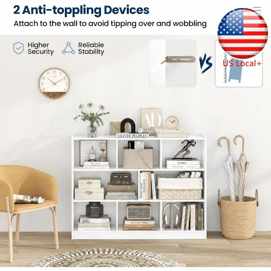 8-Cube Bookcase for living roo - đánh giá và giá Storage & Organization