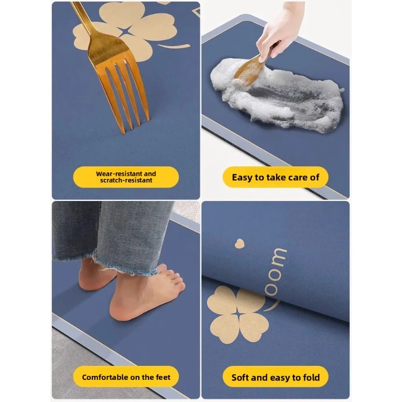 Diatomite Bath Mats Bathroom A - đánh giá và giá Quick Dry Diatomite Bath Mat