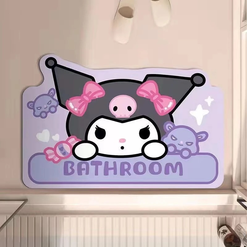 2026 New Kuromi Die Cut Diatom - đánh giá và giá Quick Dry Diatomite Bath Mat
