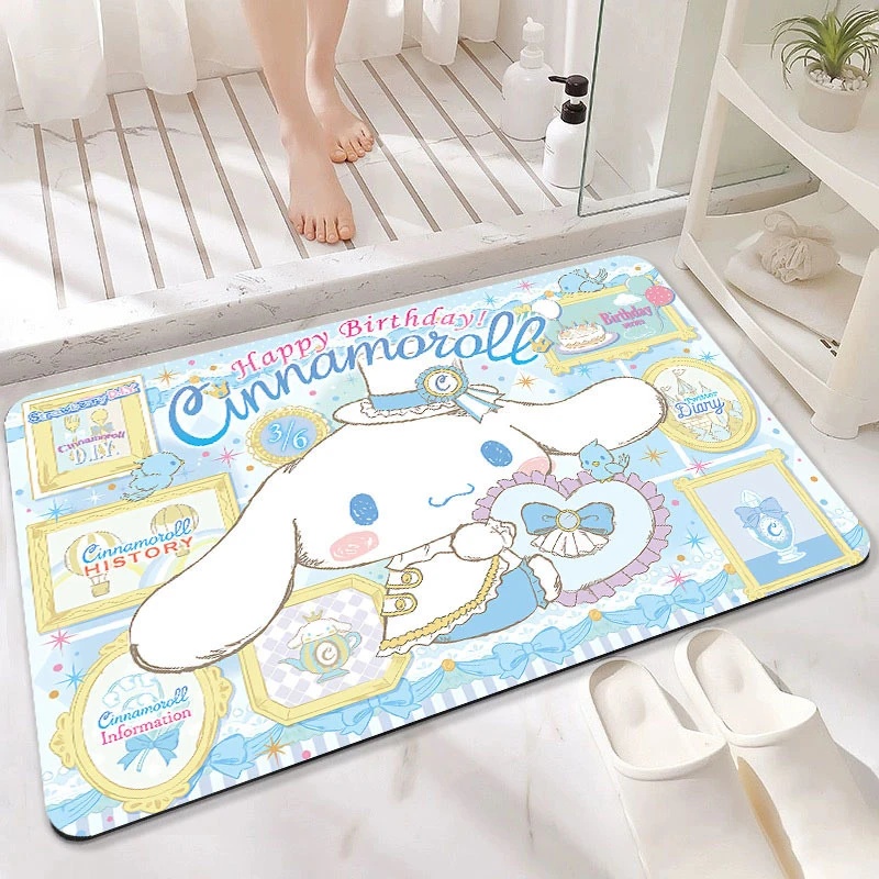 2026 New Kuromi Die Cut Diatom - đánh giá và giá Quick Dry Diatomite Bath Mat